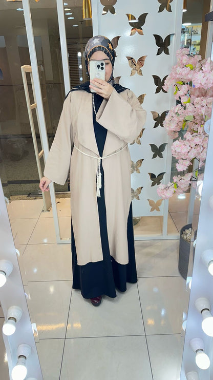 Cardigan Cotton Linen Beige
