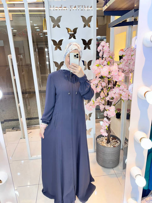 Abaya Crepe Gray 25208