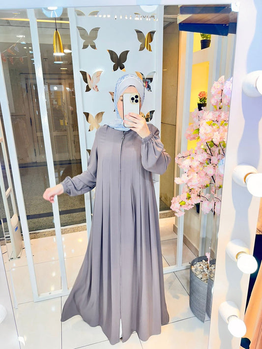 Abaya Crepe Gray 25186