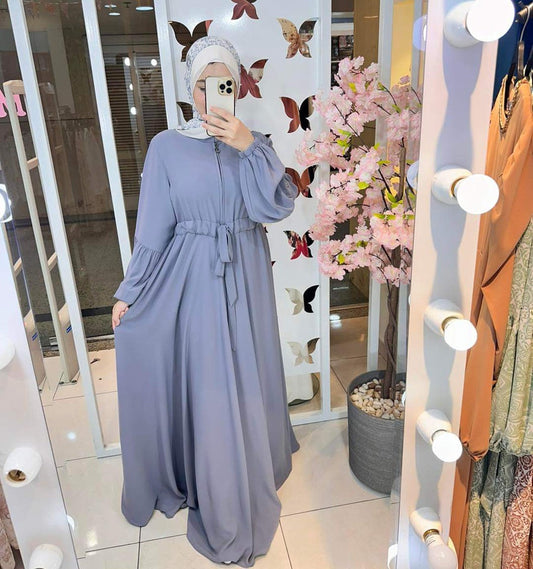 Abaya Crepe Gray 25242