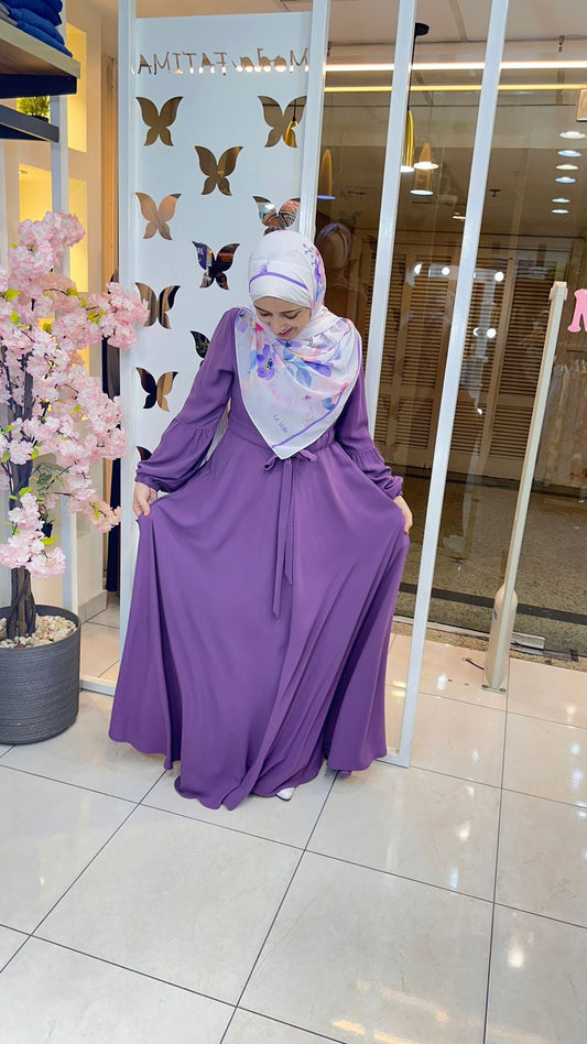Abaya Crepe Light Purple 25304