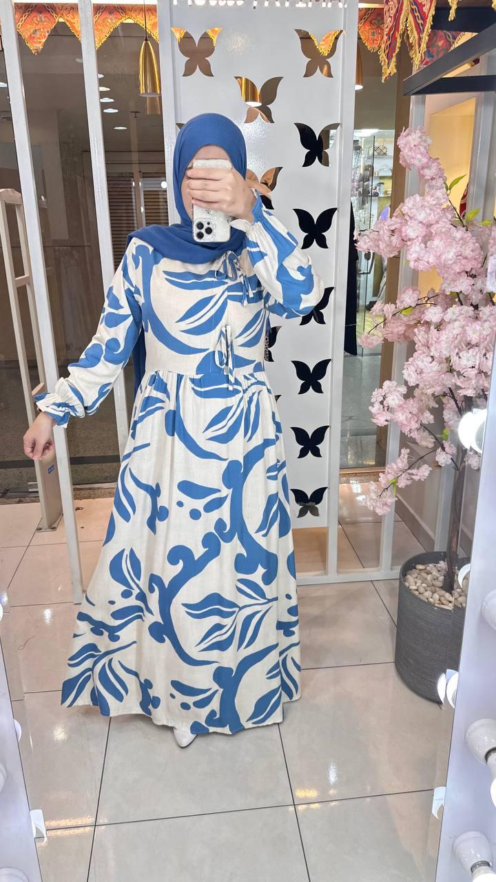 Dress Soft cotton Printed With Tie