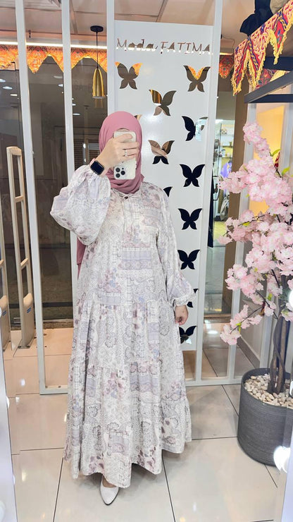 Dress Soft Printed Kashmer*Gray
