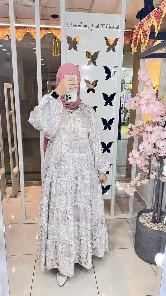 Dress Soft Printed Kashmer*Gray