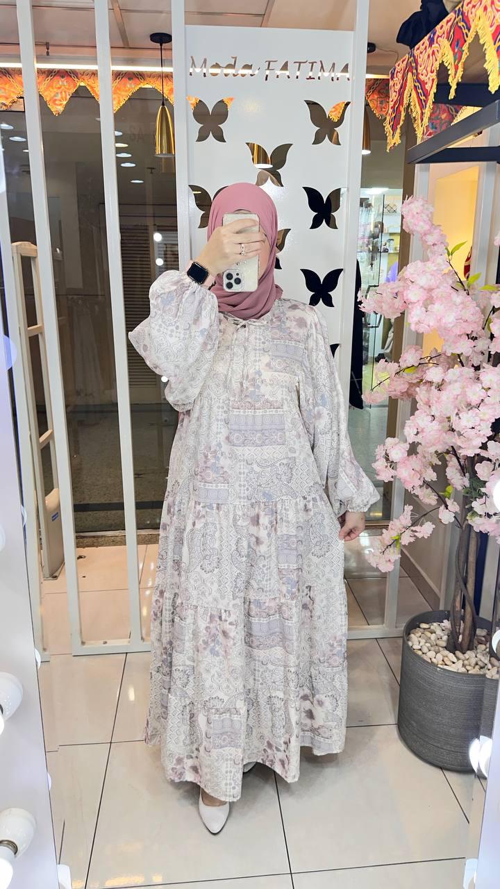 Dress Soft Printed Kashmer*Gray