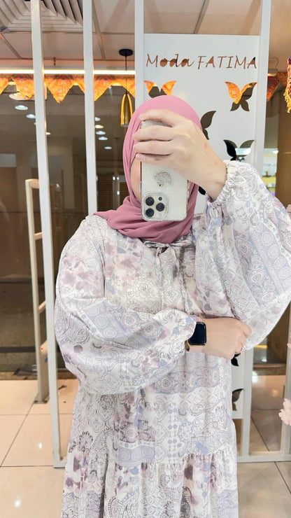 Dress Soft Printed Kashmer*Gray