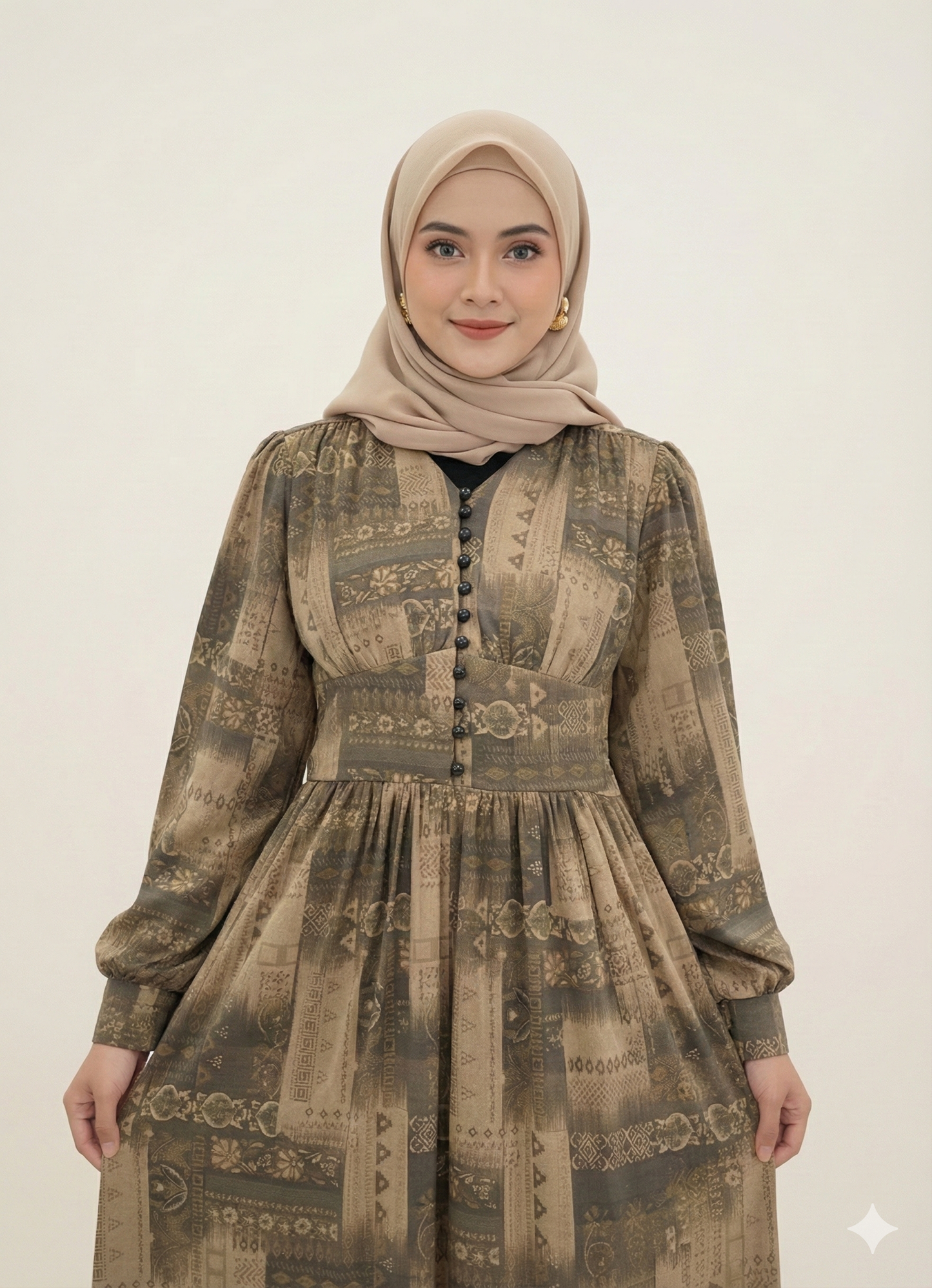 Premier suede dress Dark Beige