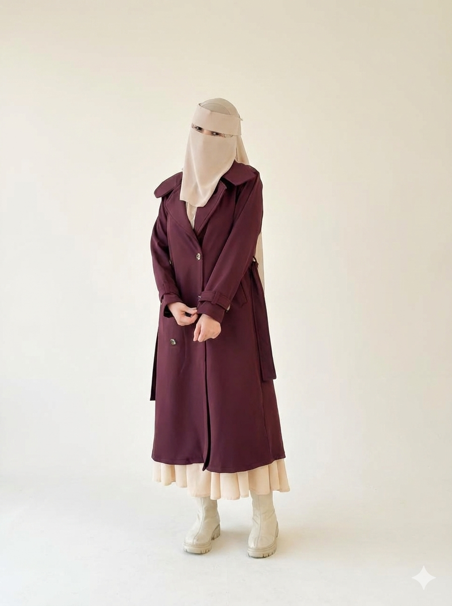 Cozy Waterproof Coat - Burgandy