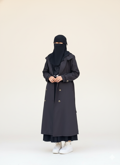 Cozy Waterproof Coat - Black