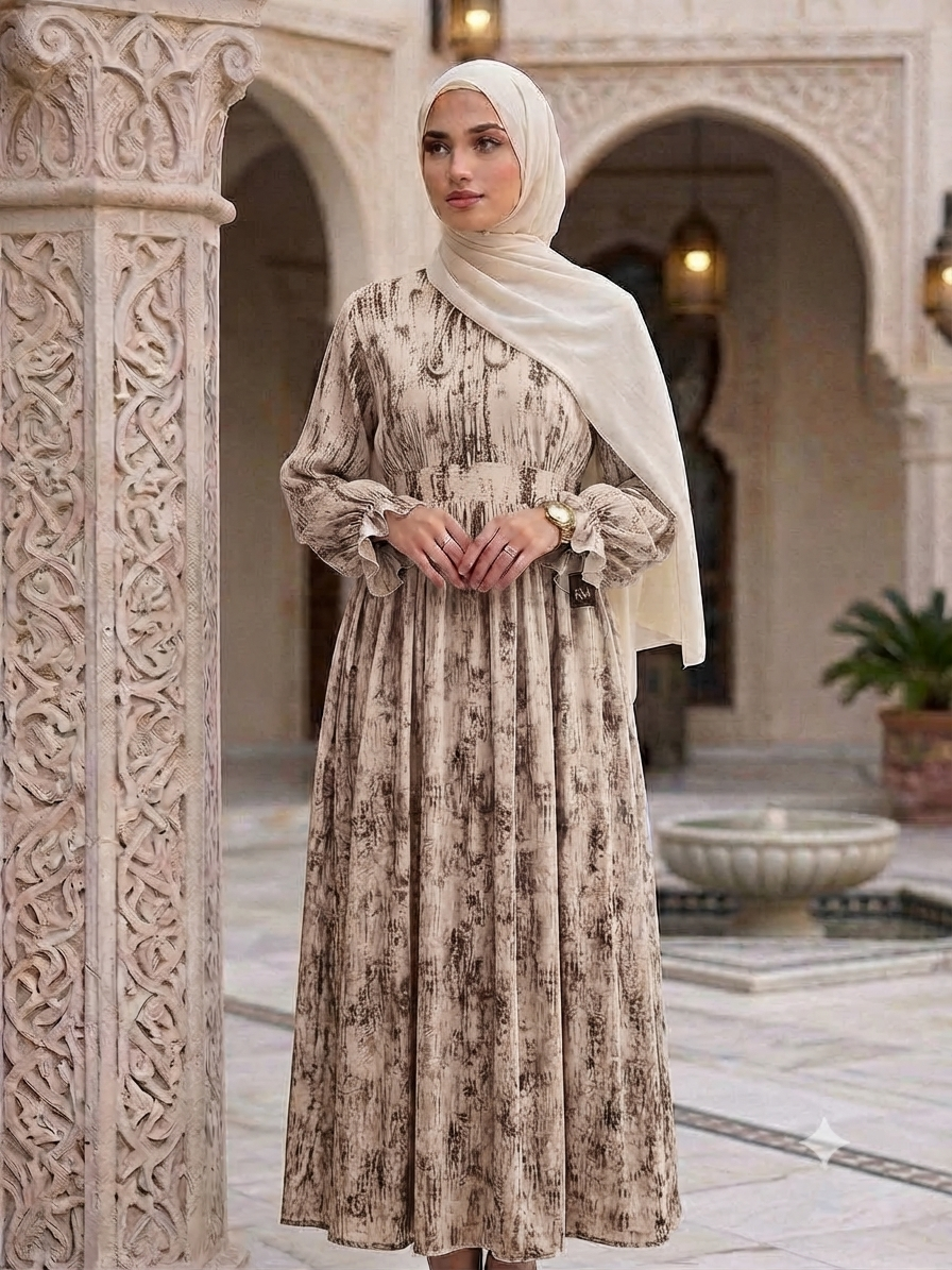 Saja Jacquard Patterned Dress