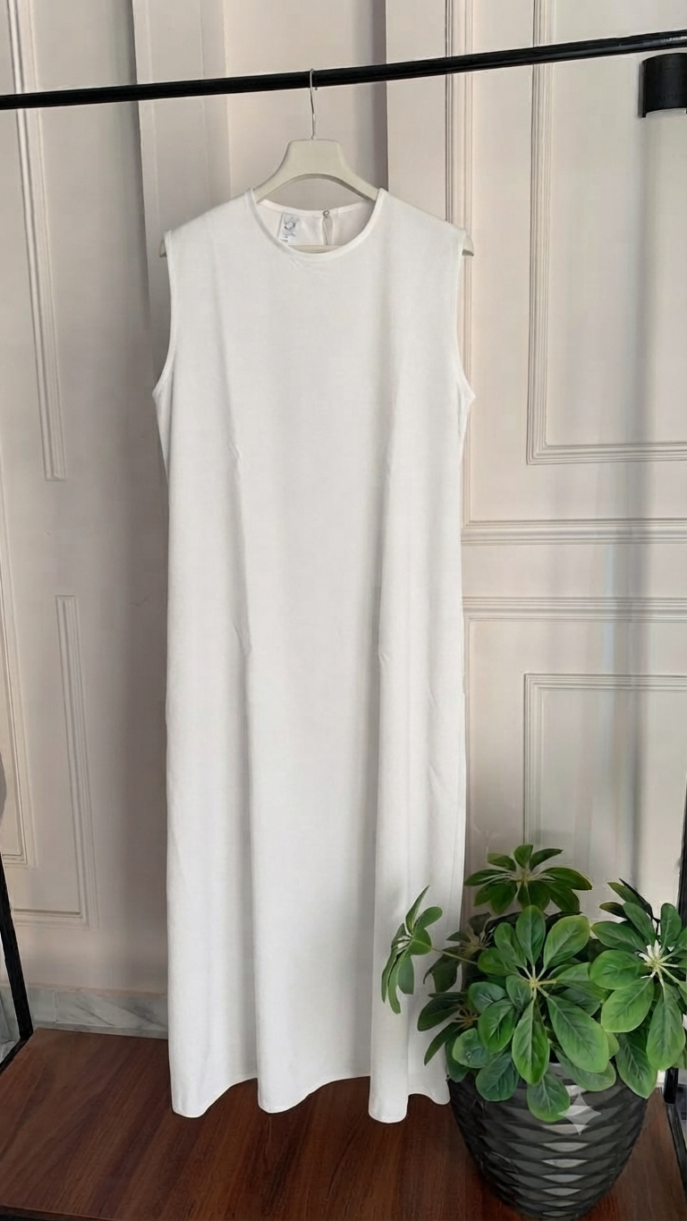Rosaline Basic Dress -white
