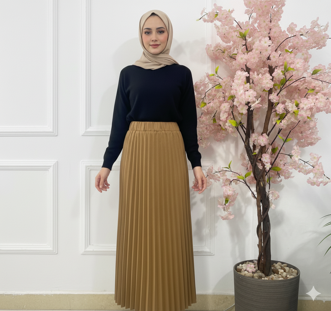 Skirt  Suede Plisse