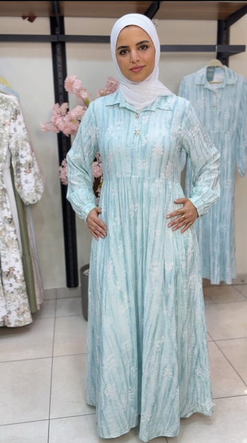 Sola Belted Dress-Baby Blue