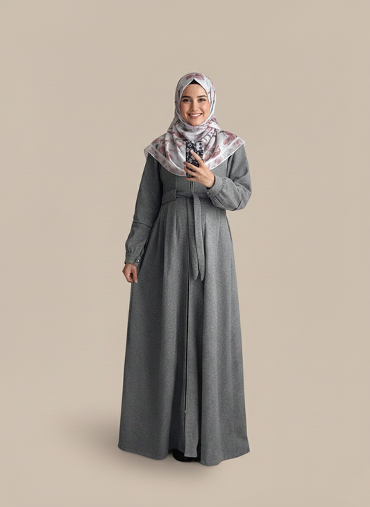 Lazord Wool Maxi Dress - Gray