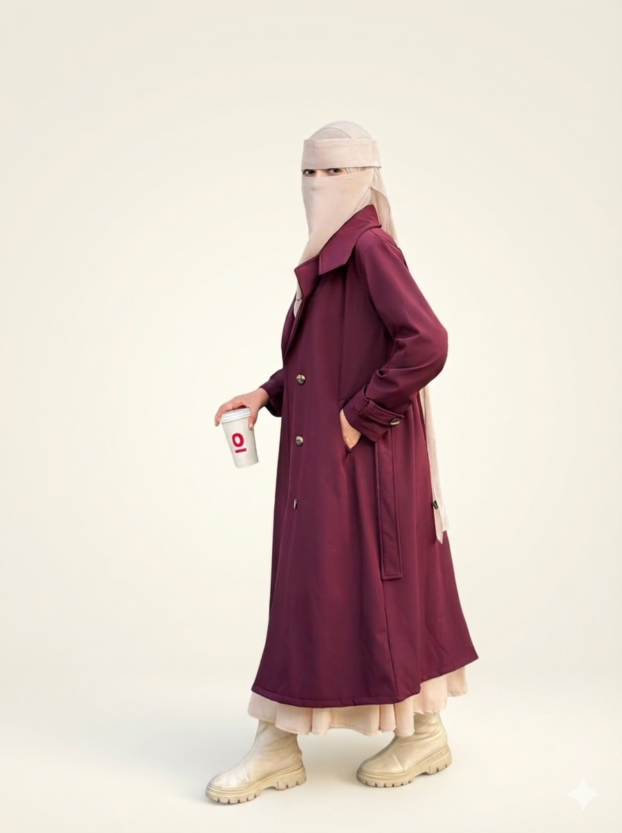Cozy Waterproof Coat - Burgandy