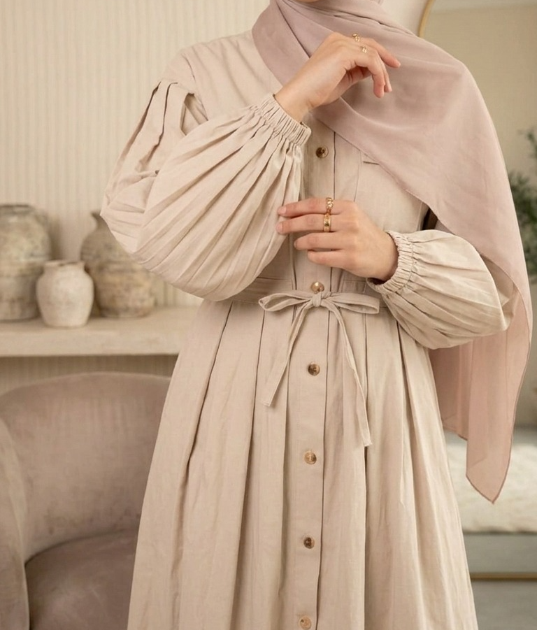 Meral dress-Begie