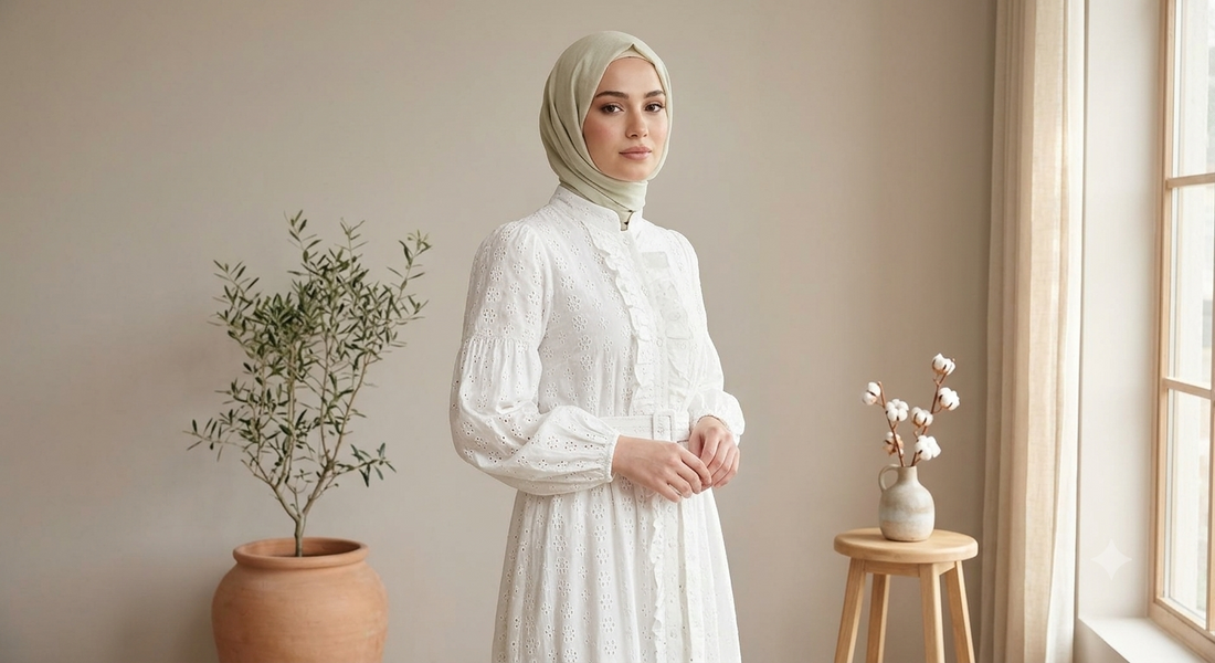 Lilian Dress-White