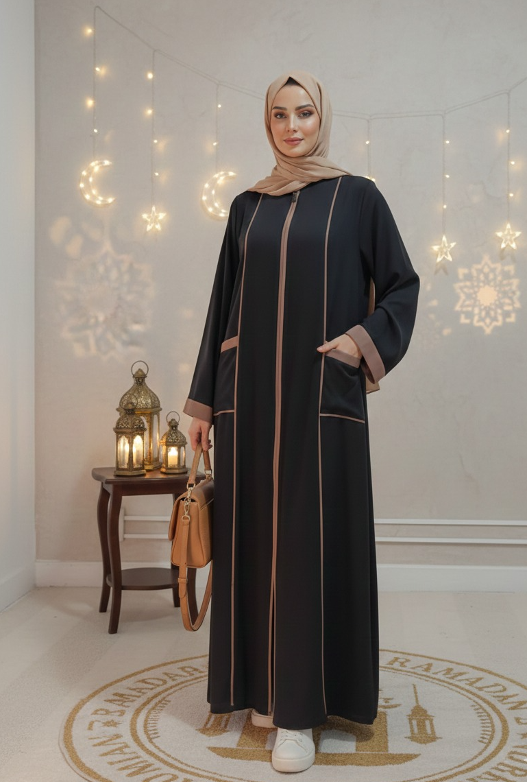 Ayla  Abaya - Black