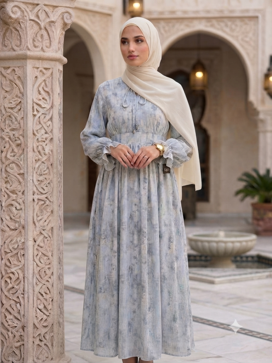 Saja Jacquard Patterned Dress