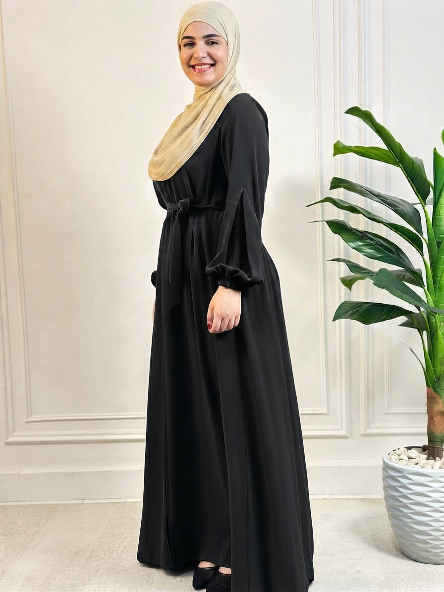 Dima Crepe Dress with Belt