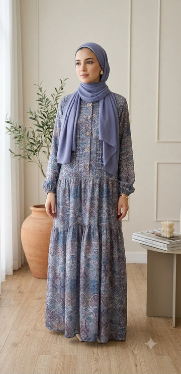 Leen Tiered Floral Dress