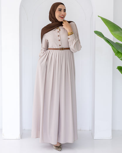 Rosa Crep Plisse Dress