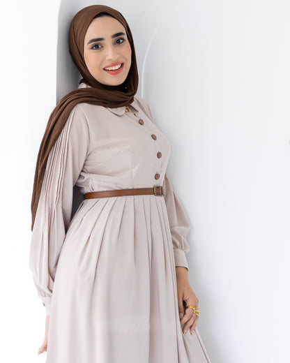 Rosa Crep Plisse Dress
