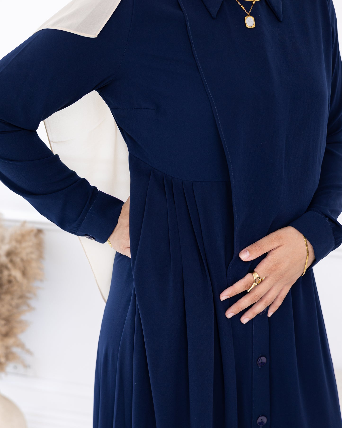 Velmira Medina Ipek Buttons Dress