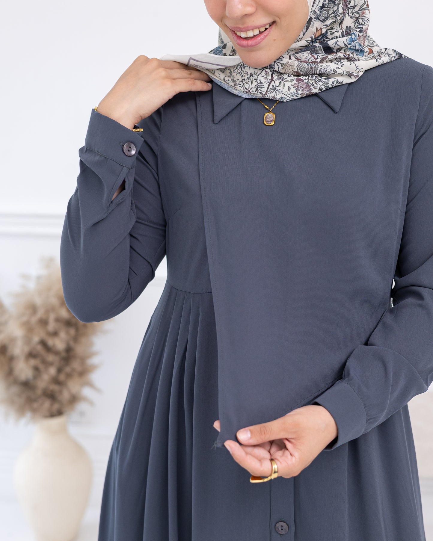 Velmira Medina Ipek Buttons Dress