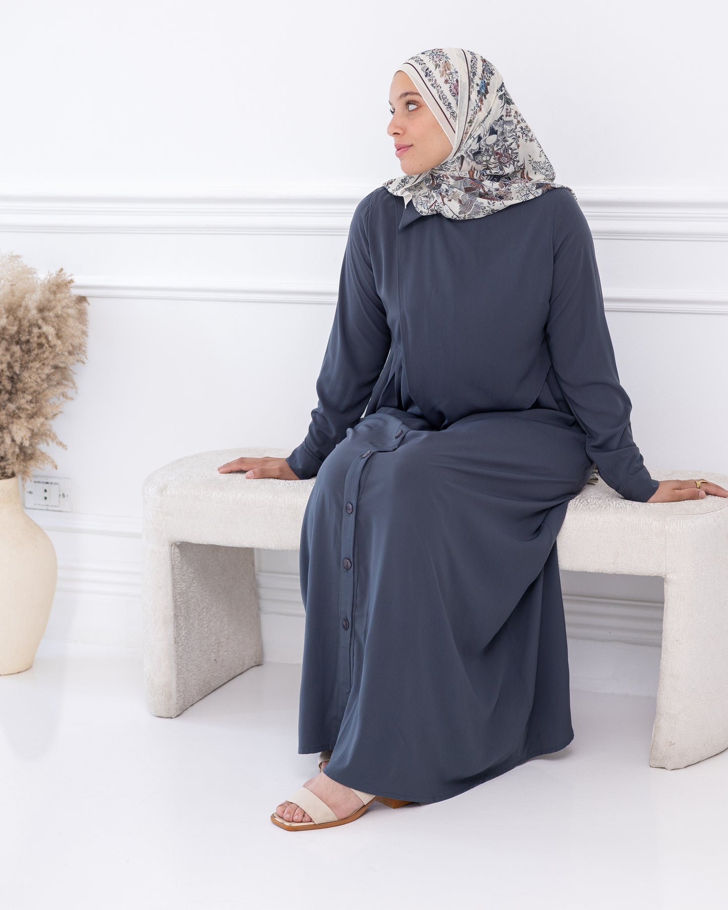 Velmira Medina Ipek Buttons Dress