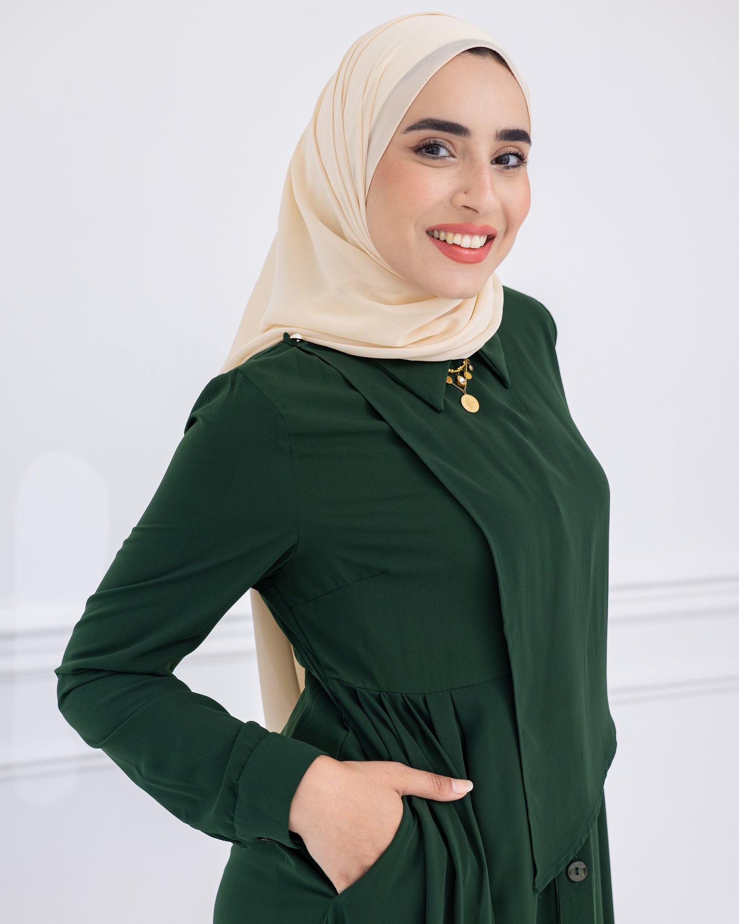 Velmira Medina Ipek Buttons Dress