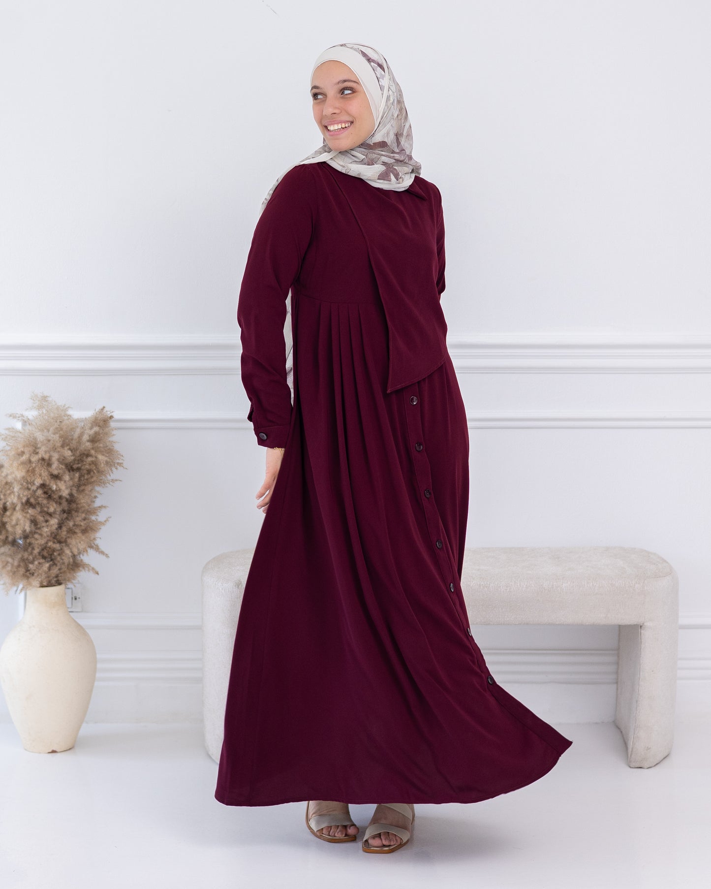 Velmira Medina Ipek Buttons Dress