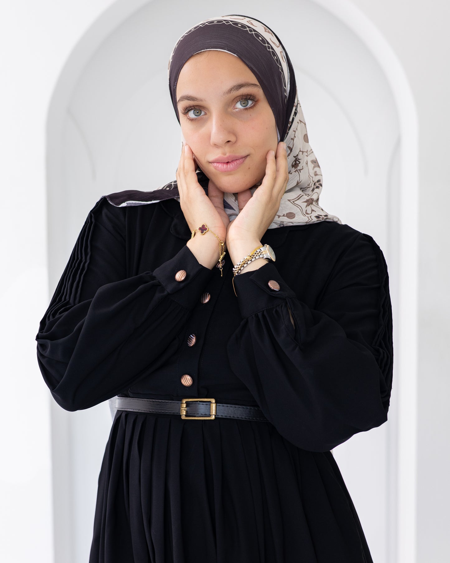 Rosa Crep Plisse Dress