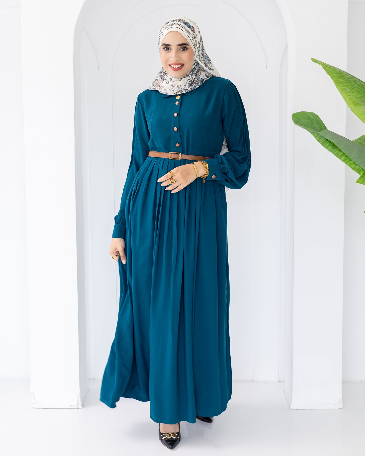 Rosa Crep Plisse Dress
