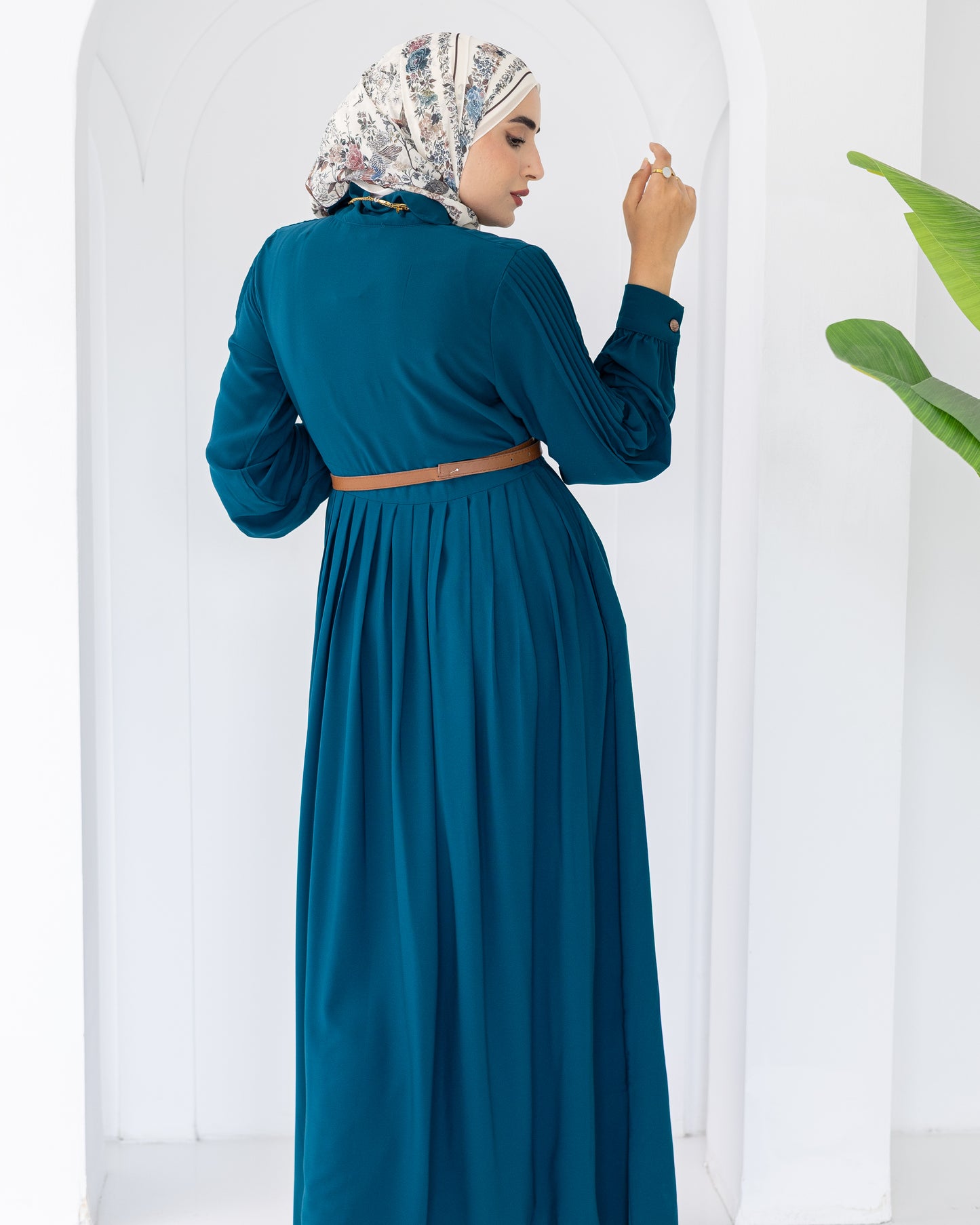 Rosa Crep Plisse Dress