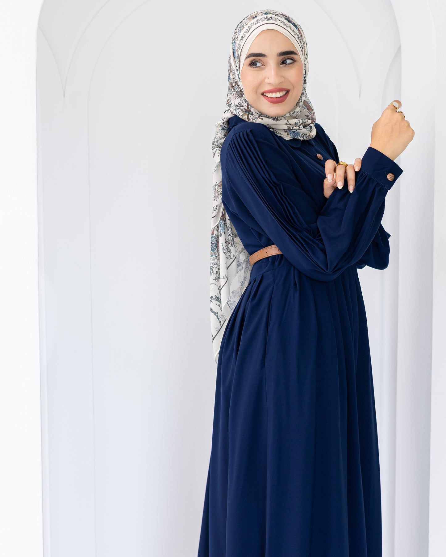 Rosa Crep Plisse Dress