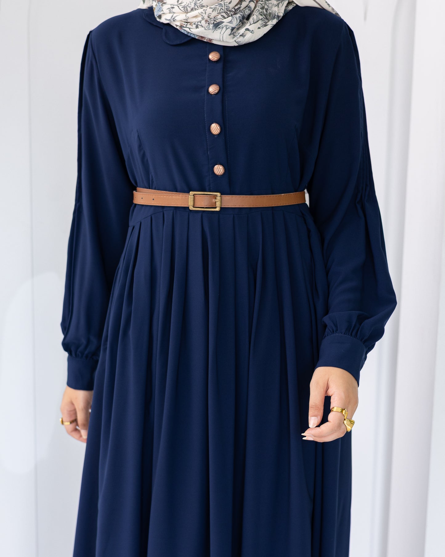 Rosa Crep Plisse Dress