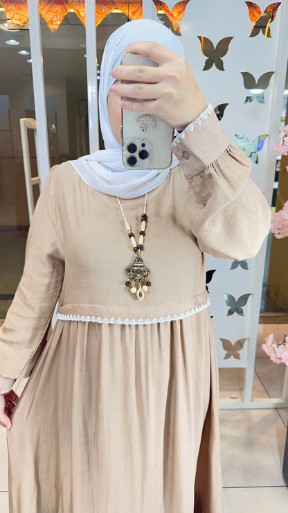 Linen Dress Beige
