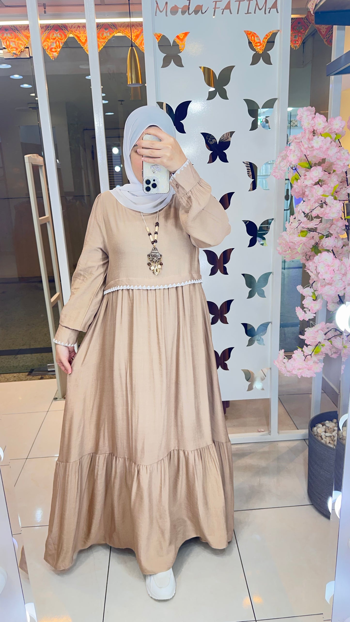 Linen Dress Beige