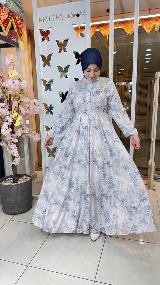 Marquise Soft Printed Dress Genzart*Pink