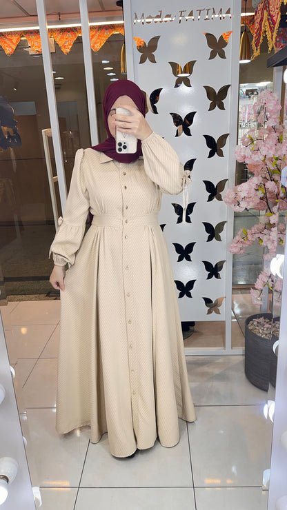 Ivy Rosaline Dress Beige