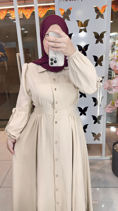 Ivy Rosaline Dress Beige