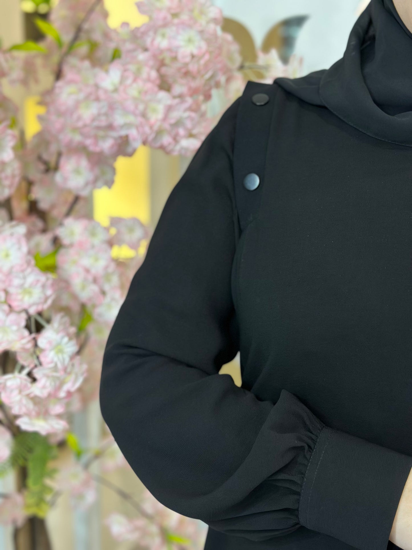 Noir Abaya Crepe Black