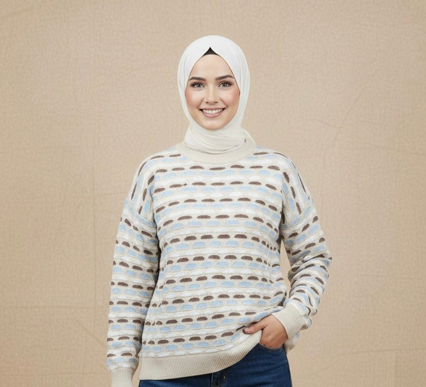 Winter knitted sweater - Begie