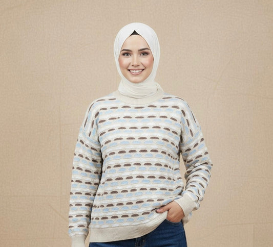 Winter knitted sweater - Begie