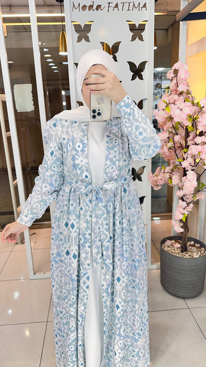 Cardigan Crepe korecha Printed