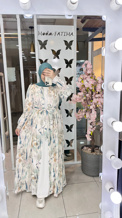 Cardigan Crepe korecha Printed