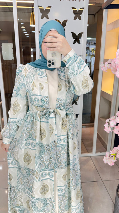 Cardigan Crepe korecha Printed