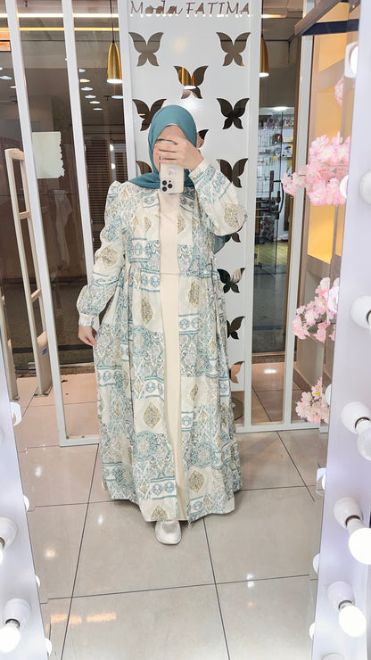 Cardigan Crepe korecha Printed