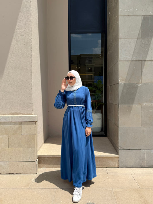 Reina Medina Ipek Guipure Dress